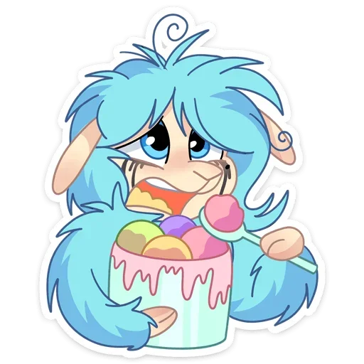 🍧 Стикер «Принцесса Элеонора» для Telegram
