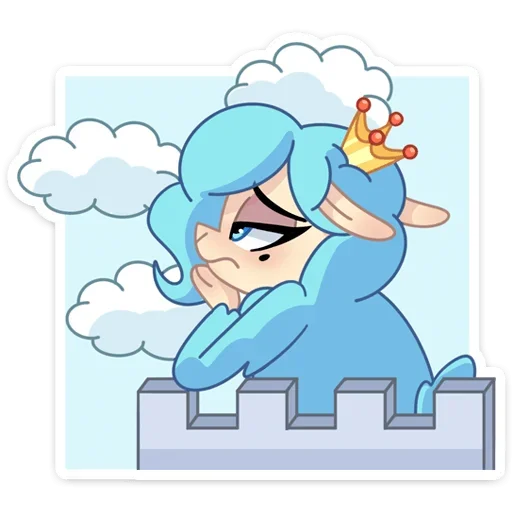 😒 Стикер «Принцесса Элеонора» для Telegram