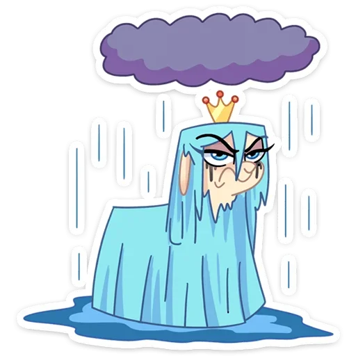 ☔️ Стикер «Принцесса Элеонора» для Telegram