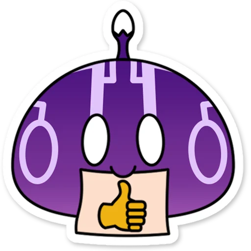 👍 Стикер «Электро слайм Genshin Impact» для Telegram