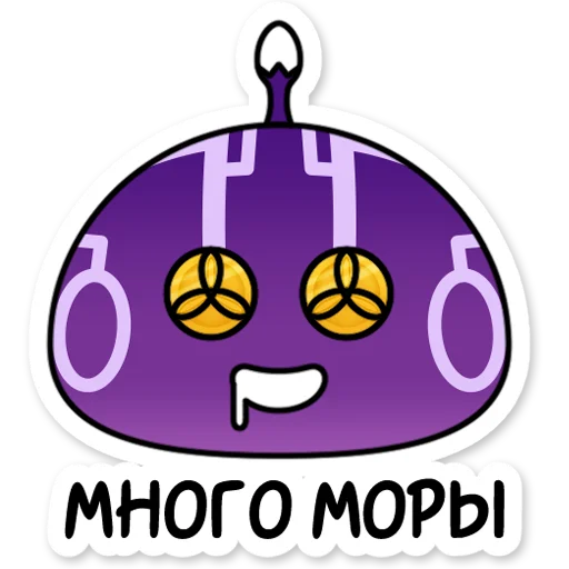 🤑 Стикер «Электро слайм Genshin Impact» для Telegram
