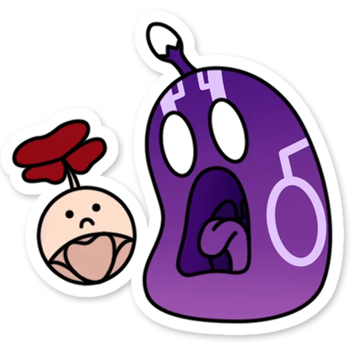 😱 Стикер «Электро слайм Genshin Impact» для Telegram