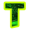 😀 Эмодзи «Зелёный яркий шрифт» для Telegram