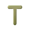 💚 Эмодзи «Буквы болотного цвета, иконки» для Telegram
