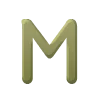 💚 Эмодзи «Буквы болотного цвета, иконки» для Telegram