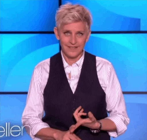 ☺️ Стикер «Ellen_Degeneres» для Telegram