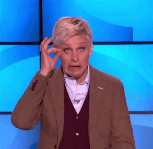 🤨 Стикер «Ellen_Degeneres» для Telegram