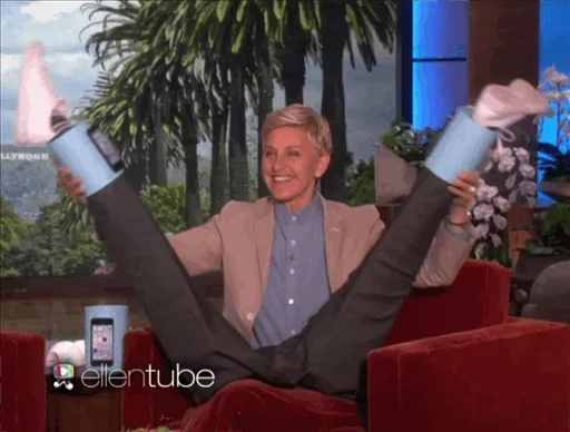 🤪 Стикер «Ellen_Degeneres» для Telegram