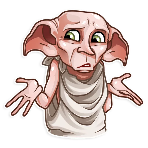 🤷‍♂️ Стикер «Dobby» для Telegram
