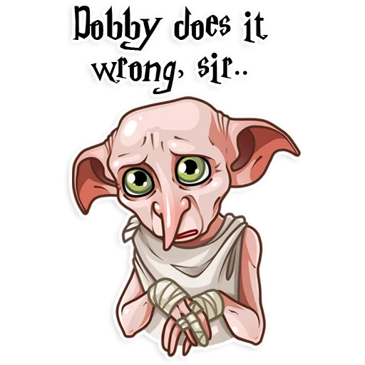 😔 Стикер «Dobby» для Telegram