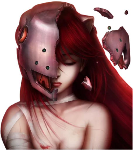 😔 Стикер «ELFEN LIED [รקร]» для Telegram