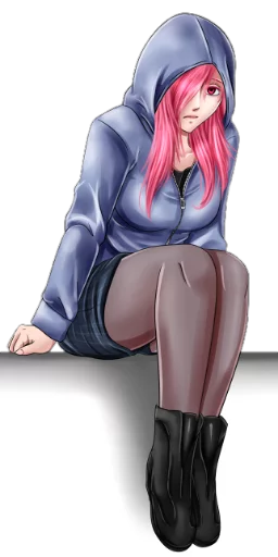 😟 Стикер «ELFEN LIED [รקร]» для Telegram