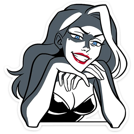 😈 Стикер «Элинор и Джордж» для Telegram