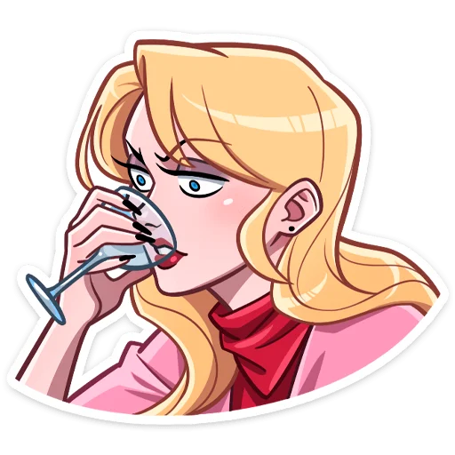 🍸 Стикер «Элинор» для Telegram