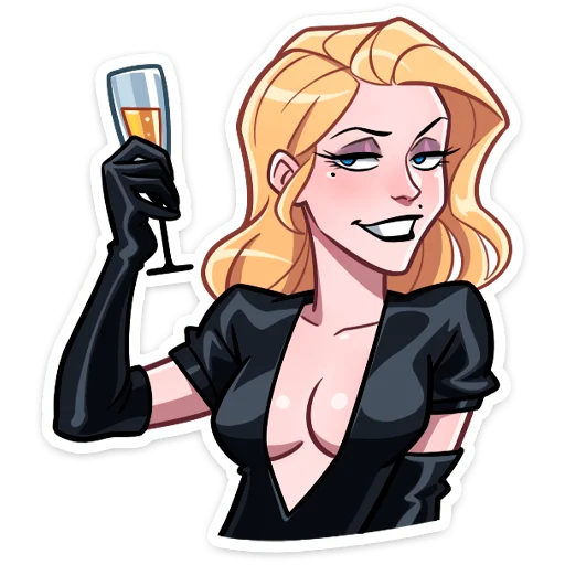 🍸 Стикер «Элинор» для Telegram