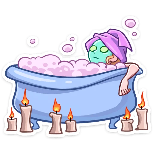 🛀 Стикер «Элинор» для Telegram