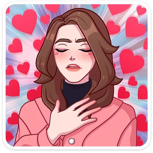 ❤ Стикер «Элис» для Telegram