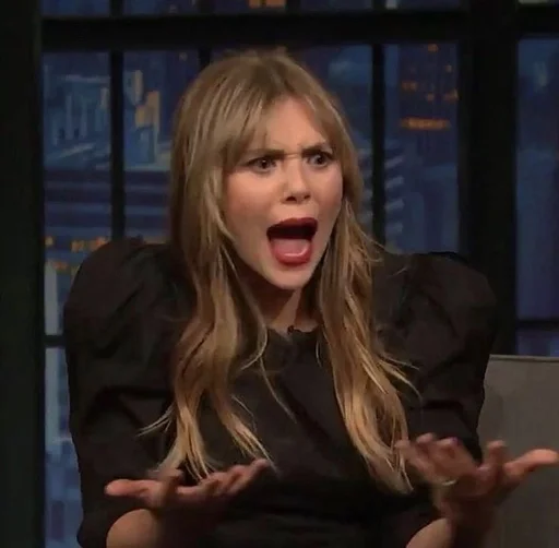 😱 Стикер «Elizabeth Olsen» для Telegram