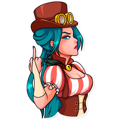 🖕 Стикер «Elizabeth» для Telegram
