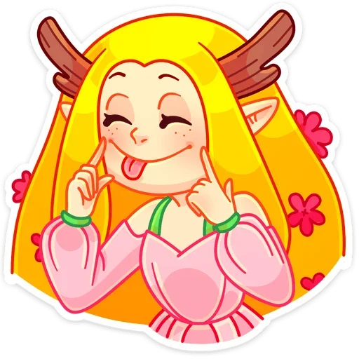 😛 Стикер «Элла» для Telegram