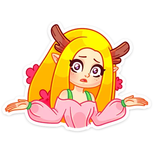 🤷‍♀️ Стикер «Элла» для Telegram