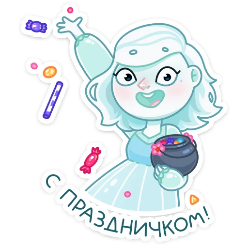 🍭 Стикер «Элли» для Telegram