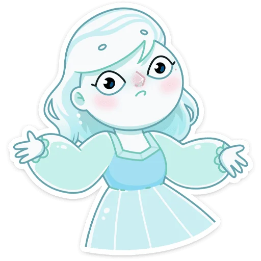 🤷 Стикер «Элли» для Telegram