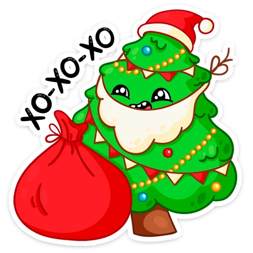 🎅 Стикер «Ёлочка Иголочка» для Telegram