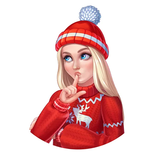 🙄 Стикер «Ёлочка» для Telegram