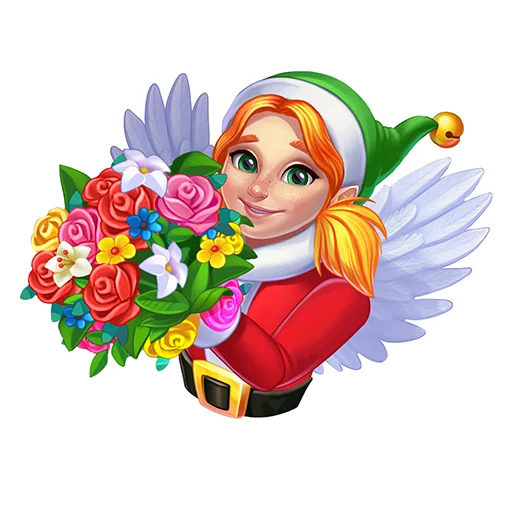 🌹 Стикер «Ёлочка» для Telegram