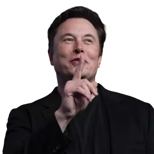 🤫 Стикер «Elon Musk / Илон Маск» для Telegram