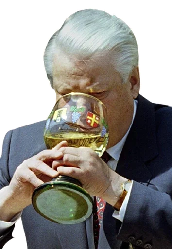 🍺 Стикер «Ельцин» для Telegram