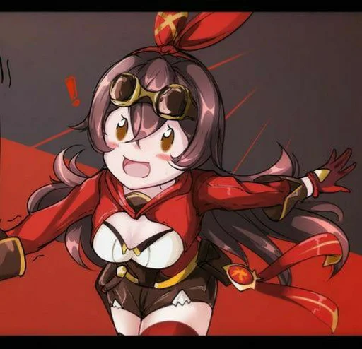 🔥 Стикер «Amber Genshin [InariChuu]» для Telegram