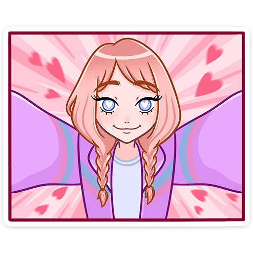 🥰 Стикер «Эмили» для Telegram