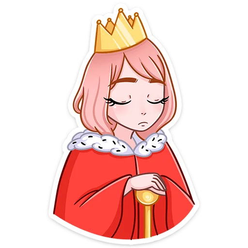 👸 Стикер «Эмили» для Telegram