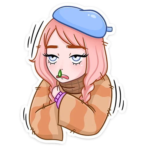 🥶 Стикер «Эмили» для Telegram