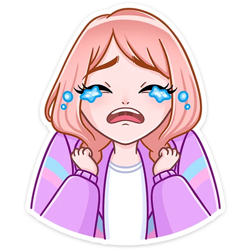 😭 Стикер «Эмили» для Telegram