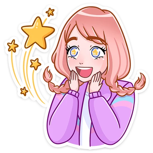 🤩 Стикер «Эмили» для Telegram
