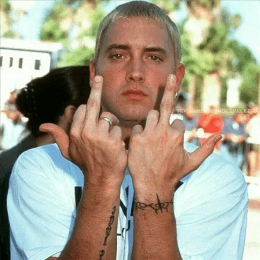 😣 Стикер «Eminem Fingers» для Telegram