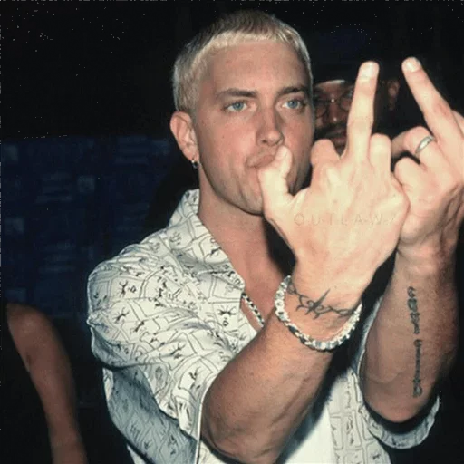 ☹️ Стикер «Eminem Fingers» для Telegram