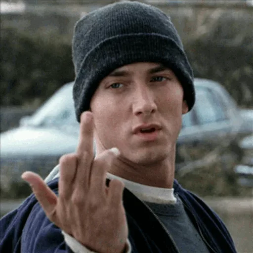 ☹️ Стикер «Eminem Fingers» для Telegram