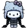 Стикер 29 hello Kitty blue