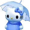 Обложка набора hello Kitty blue