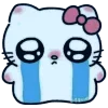 Стикер 43 hello Kitty blue