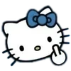 Стикер 13 hello Kitty blue