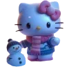 Стикер 45 hello Kitty blue