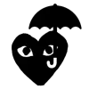 Стикер 18 Comme Des Garçons