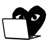 Стикер 12 Comme Des Garçons