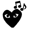 Стикер 17 Comme Des Garçons