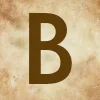 🤩 Эмодзи «Буквы в стиле - Состаренная бумага» для Telegram